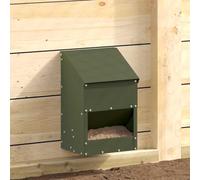 Solivagant Mangeoire pour Poules Vert Olive 21 x 16 x 33 cm,(2.35 KG)