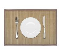 Solivagant Napperons 6 pcs Bambou 30 x 45 cm Marron,(1.25 KG)