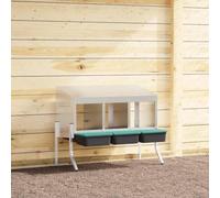 Solivagant Nichoir à poules3 Compartiments avec Pieds en Acier galvanisé,(8.04 KG)