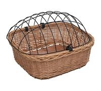 Solivagant Panier Avant de vélo avec Couvercle 50x45x35 cm Saule Naturel,(2.25 KG)