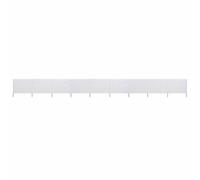 Solivagant Paravent 9 Panneaux Tissu 1200 x 160 cm Blanc Sable,(10.06 KG)