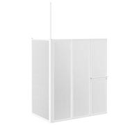 Solivagant Pare Baignoire en L 70x120x137 cm 4 Panneaux Pliables,(8.9 KG)