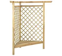 Solivagant Pergola d'angle avec Banc 166x81x174 cm Bois de pin imprégné,(35 KG)