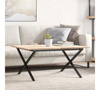 Solivagant Pieds de Table Basse Cadre en X 80x70x43 cm Acier,(7.54 KG)