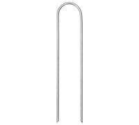 Solivagant Piquets de Sol en Forme de U 25 pcs 15x3,5 cm Acier galvanisé,(0.5 KG)-9363