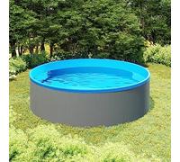 Solivagant Piscine à éclaboussures 350x90 cm Gris,(39.2 KG)