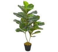 Solivagant Plante Artificielle avec Pot Feuilles de figuier Vert 90 cm,(2.4 KG)