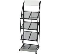 Solivagant Porte-Revue 47 x 40 x 134 cm Noir et Blanc A4,(6.6 KG)