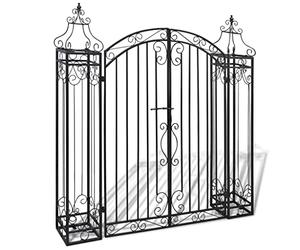 Solivagant Portillon ornemental de Jardin Fer forgé 122 x 20,5 x 134 cm,(13.7 KG)