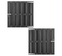 Solivagant Portillon WPC 100x100 cm Gris,(11.8 KG)