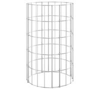 Solivagant Poteau à Gabion Circulaire Acier galvanisé Ø30x50 cm,(2 KG)