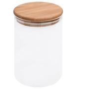 Solivagant Pots de Conservation en Verre Couvercle en Bambou 4 pcs 800 ML,(1.58 KG)