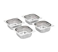 Solivagant Récipients Gastronorm 12 pcs GN 1/6 65 mm Acier Inoxydable,(2.9 KG)