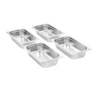 Solivagant Récipients Gastronorm 8 pcs GN 1/3 65 mm Acier Inoxydable,(3.68 KG)