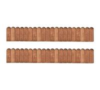 Solivagant Rouleaux de Bordure 2 pcs 120 cm Bois de pin imprégné,(6.8 KG)