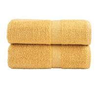 Solivagant Serviettes de Toilette Premium SOLUND 2 pièces Or 30 x 30 cm 600 g/m²,(0.36 KG)