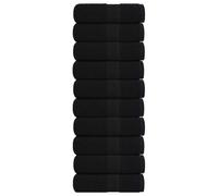 Solivagant Serviettes d'invité FROGN 10 pcs Noir 30x50 cm 360 g/m²,(0.83 KG)