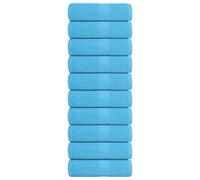 Solivagant Serviettes d'invité FROGN 10 pcs Turquoise 30x50cm 360 g/m²,(0.83 KG)