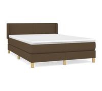 Solivagant Sommier à Lattes de lit avec Matelas Marron foncé 140x190 cm,(59.73 KG)-0108
