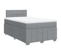 Solivagant Sommier à Lattes de lit et Matelas Gris Clair 120x190 cm Tissu,(79.1 KG)