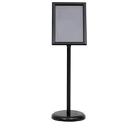Solivagant Support d'affiche A4 sur Pied Noir Alliage d'aluminium,(2.16 KG)