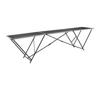 Solivagant Table à Coller Pliable MDF et Aluminium 300 x 60 x 78 cm,(11.15 KG)
