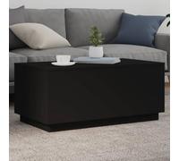Solivagant Table Basse avec lumières LED Noir 90x50x40 cm,(21.42 KG)