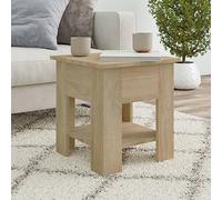 Solivagant Table Basse chêne Sonoma 40x40x42 cm Bois d'ingénierie,(8.4 KG)