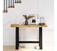 Solivagant Table Console NOAIN Pieds en Forme de A 120x30x75 cm Massif pin,(11.4 KG)