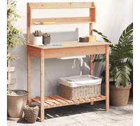 Solivagant Table de rempotage avec évier Marron Bois Massif de Sapin,(10.39 KG)