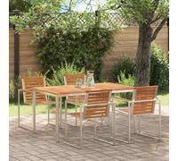 Solivagant Tableàmanger Marron 150 x 90 x 75 cm Bois de Teck Massif,(21 KG)