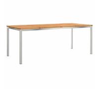 Solivagant Tableàmanger Marron 200 x 90 x 75 cm Bois d'Acacia Massif,(25.6 KG)