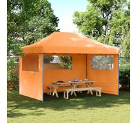 Solivagant Tente de réception Pliable escamotable avec 3 parois latérales,(20.4 KG)