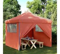 Solivagant Tente de réception Pliable escamotable avec 4 parois latérales,(17.15 KG)