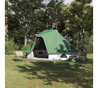 Solivagant Tente Tipi familiale avec Toit Vert 466 x 310 x 240 cm,(10.71 KG)