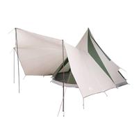 Solivagant Tente Tipi familiale avec Toit Vert et Beige 510 x 690 x 330 cm,(13 KG)