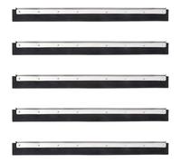 Solivagant Têtes de raclette de Sol 5 pcs 55x2x5 cm Acier et Caoutchouc,(2.64 KG)