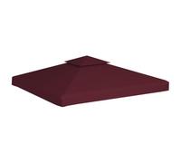Solivagant Toile supérieure Double de belvédère 310 g/m² 3x3 m Bordeaux,(3.6 KG)