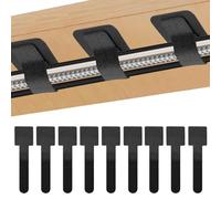 Solivive Lot de 100 Sangles Autocollantes pour rangement des câbles sous le bureau,Bandes Réutilisables Cable Management, Adhésif Fort, TV et PC | Accessoire Bureau pour Range Câble, Blanc