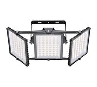 SOLLA 450W Projecteur LED d'extérieur avec capteur de crépuscule à l'aube, 6000K, IP66 Étanche 3 têtes,45000lm, Éclairage de sécurité extérieur, Convient pour la cour, l'entrepôt, le jardin, etc.