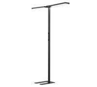 SOLLA Double tête réglable LED lampe de sillage Bureau lumière de jour, lampe de sillage Uplight und Downlight, 80W + 40W-UGR≤16, Convient pour bureaux, bibliothèques, salles de conférence-Noir