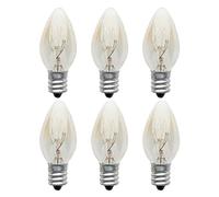 Sollee 6pack 10W E12 Lampe à Sel Ampoule à Vis E12 Ampoule Lampe Pierre de Sel Ampoule à Vis E12 Ampoule Incandescente Veilleuse Ampoule Four pour Réfrigérateur Mac à Coudre Brûleur de Cire