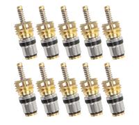 Sollee Cœur de Valve pour Climatisation Automobile | Bouchon De Valve Pour Système Frigorifique,10 Pièces Accessoires Réparation Antirouille pour Automobile, Camping-Car, Climatisation et