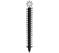 Sollee Dispositif De Mesure De La Neige Pour Piquet De Jardin,Mesure Précise de la Pluie,Règle Métallique à Flocons de Neige Hivernaux - pour le Jardin, l'Arrière-Cour, le Patio, l'Extérieur, la Cour,