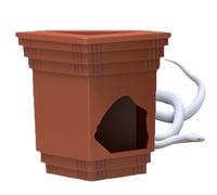 Sollee Grotte pour reptile - 2 en 1 - Gamelle pour aquarium - Décoration d'intérieur - Caméléons, tortues, serpents, grenouilles à cornes