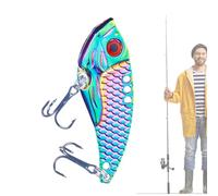 Sollee Leurre animé pour Bar, leurres de pêche pour Eau Douce - Trucs de pêche colorés,des Trucs avec du matériel et de l'équipement pour Les Yeux 3D, des leurres de réalistes pour l'eau Douce