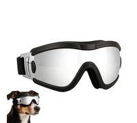 Sollee Lunettes Solaires pour Chien | Lunettes De Sécurité Coupe-Vent pour Animaux | Solaires pour Animaux - Plage, Plein Air, Randonnée, Été, Équitation, Conduite, Taille Moyenne-