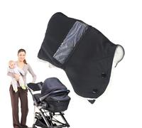 Sollee Moufles de poussette pour guidon - Moufles chaudes coupe-vent avec poche transparente - Gants de d'hiver pour bébé | Pour sports d'hiver, moto, jardinage, camping, trajets quotidiens