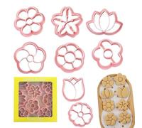 Sollee Moules à emporte-pièces - Lot de 8 moules de Cuisson Multifonctions - Ustensiles de Cuisine pour Biscuits, Fondant, Chocolat, Argile Molle, Garniture de gâteau