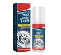 Sollee Nettoyant pour freins - 100 ml - Nettoyant pour fer de voiture | Spray de nettoyage sûr pour les détails du rotor, la poussière, le moyeu de roue, le disque et la jante en fer automobile